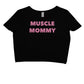 Muscle Mommy crop tee