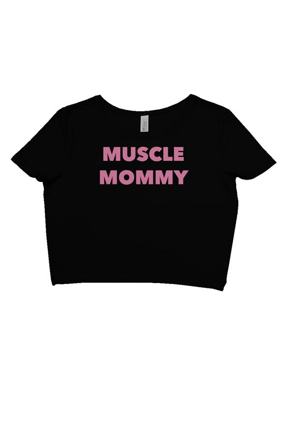 Muscle Mommy crop tee
