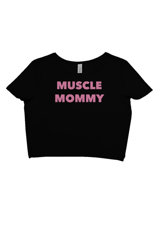 Muscle Mommy crop tee