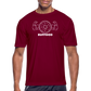 Moisture Wicking Performance T-Shirt - burgundy