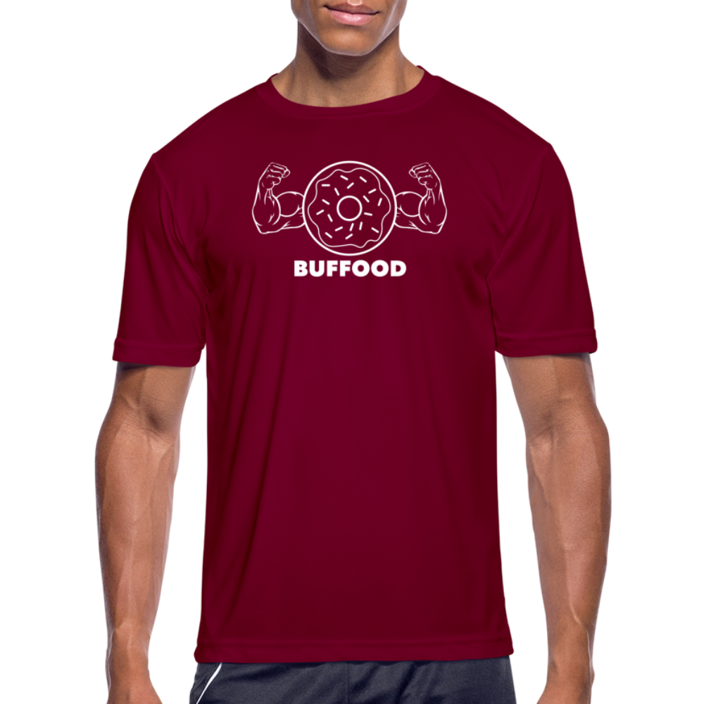 Moisture Wicking Performance T-Shirt - burgundy