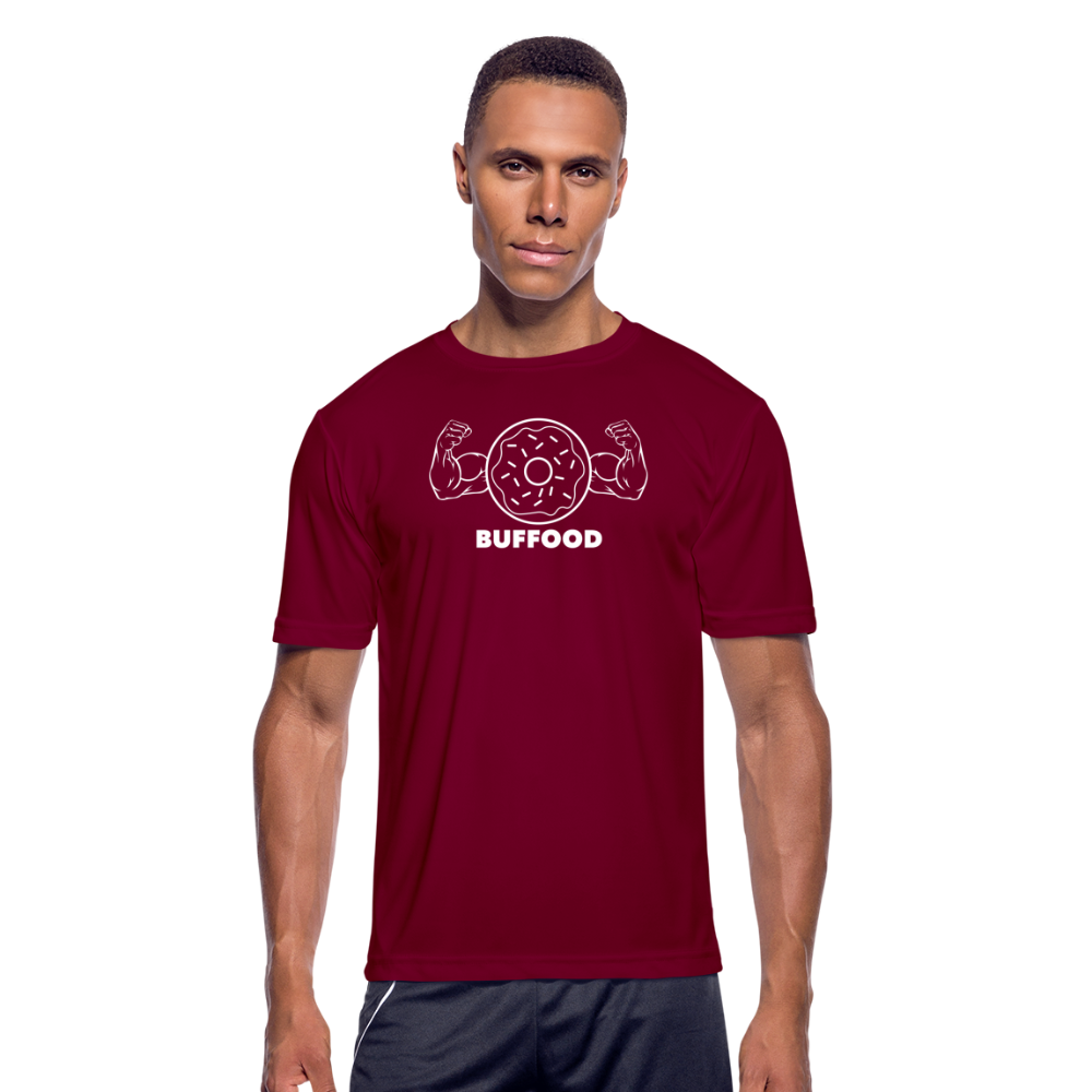 Moisture Wicking Performance T-Shirt - burgundy