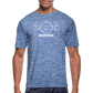 Moisture Wicking Performance T-Shirt - heather blue