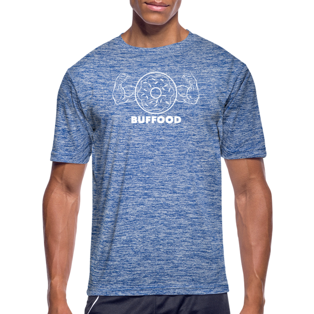 Moisture Wicking Performance T-Shirt - heather blue