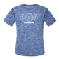 Moisture Wicking Performance T-Shirt - heather blue