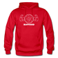 Doughnut Gildan Heavy Blend Adult Hoodie - red
