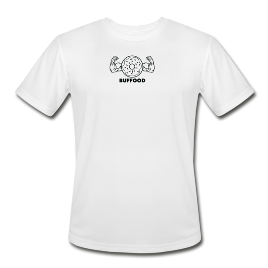 Mini Doughnut Moisture Wicking Performance T-Shirt - white